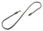Sterling Silver Round Byzantine Chain Necklace - 4.6MM