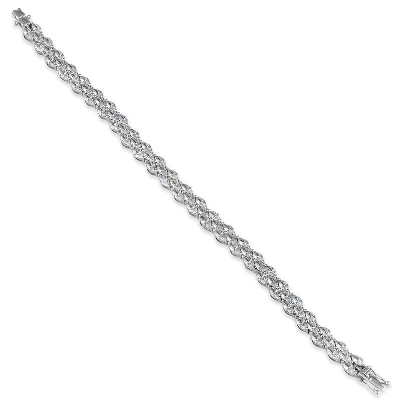 Sterling Silver Bridal CZ Bracelet