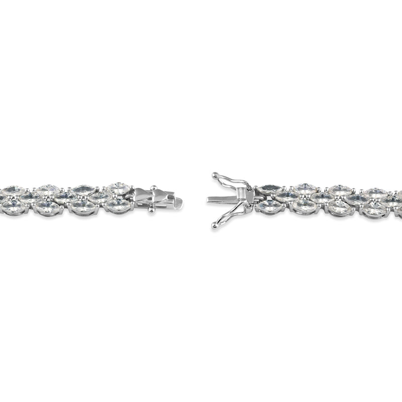 Sterling Silver Bridal CZ Bracelet