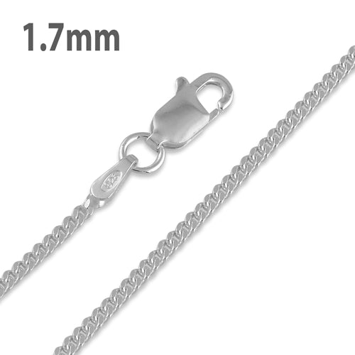 Sterling Silver Curb Chains 1.7MM
