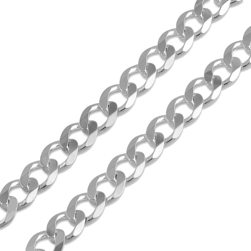 Sterling Silver Curb Chain 9MM