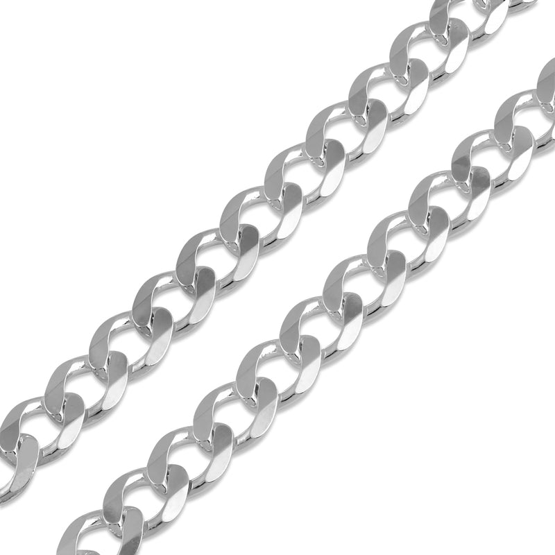 Sterling Silver Curb Chain 9.3MM