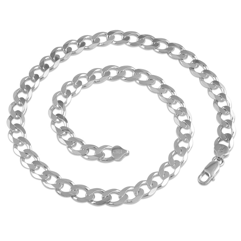 Sterling Silver Curb Chain 9.3MM