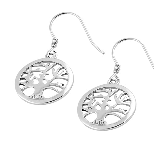 Sterling Silver Tree of Life Earrings