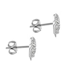 Sterling Silver Elephant CZ Earrings
