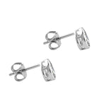 Sterling Silver Pear CZ Earrings