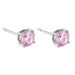 Sterling Silver Pink CZ Set