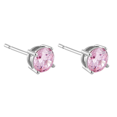 Sterling Silver Pink CZ Set