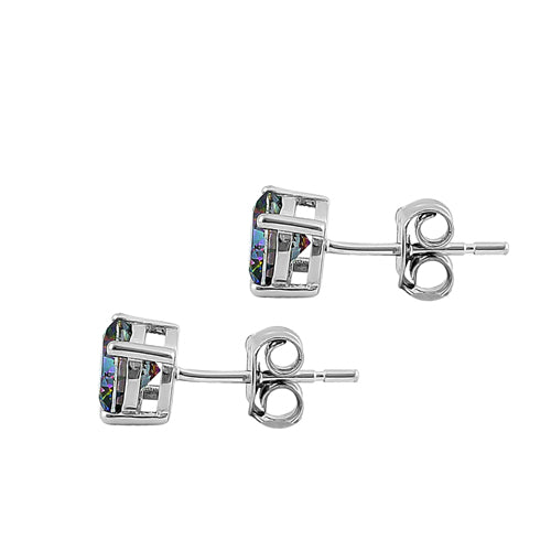 Sterling Silver Rainbow Topaz CZ Set