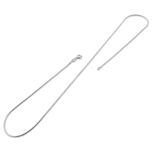Sterling Silver Glitter Snake Chain 1mm