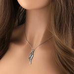 Sterling Silver Wings 16" Necklace