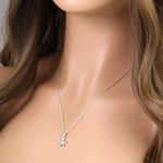 Sterling Silver Flower Necklace