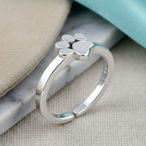 Sterling Silver Paw Toe Ring