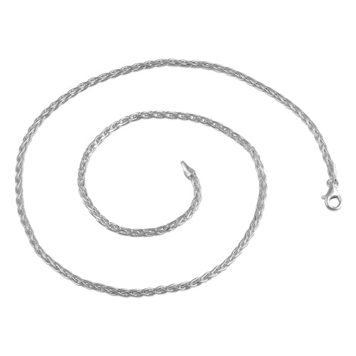 Sterling Silver Spiga Diamond Cut Chain 2.6MM
