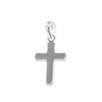 Sterling Silver Gamma Beaded Cross Pendant