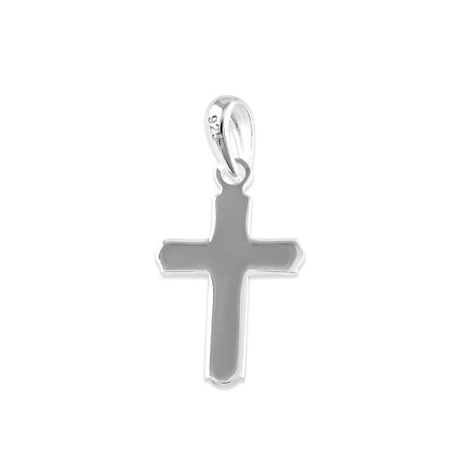Sterling Silver Gamma Beaded Cross Pendant