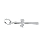 Sterling Silver Rounded Cross Pendant