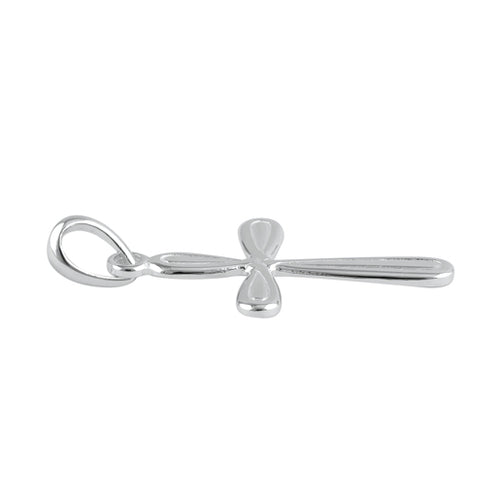 Sterling Silver Rounded Cross Pendant
