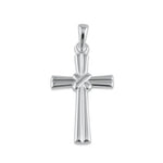 Sterling Silver Saltire Cross Pendant