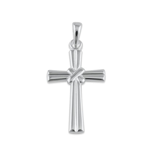 Sterling Silver Saltire Cross Pendant