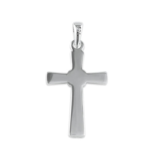 Sterling Silver Saltire Cross Pendant