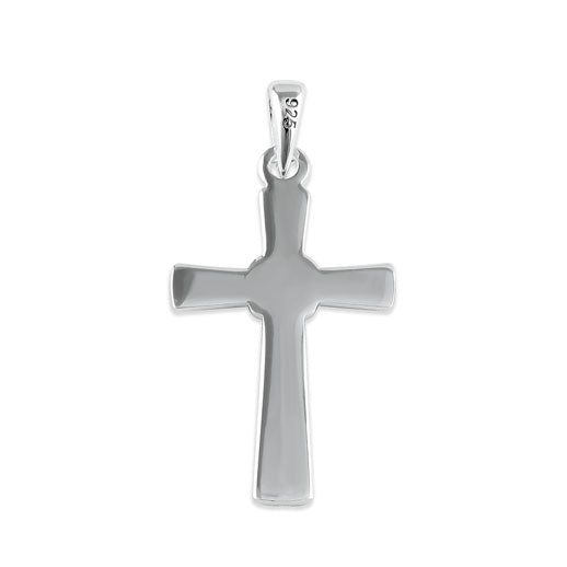 Sterling Silver Saltire Cross Pendant
