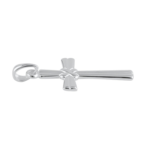 Sterling Silver Saltire Cross Pendant