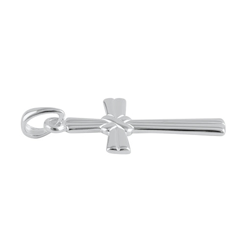 Sterling Silver Saltire Cross Pendant