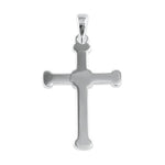 Sterling Silver Neolithic Saltire Cross Pendant
