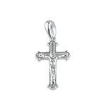 Sterling Silver Floury Crucifix Pendant