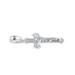 Sterling Silver Floury Crucifix Pendant