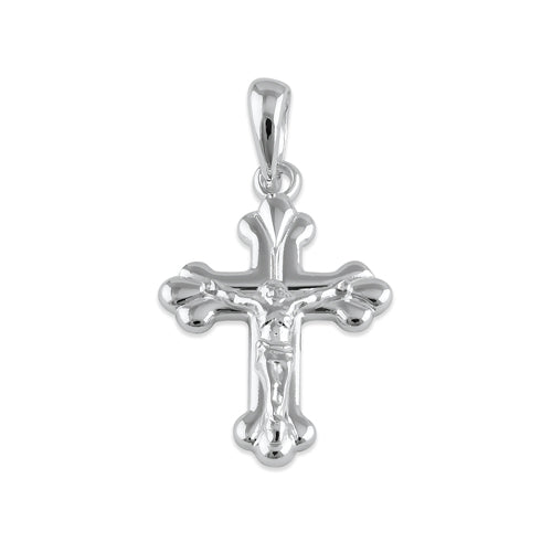 Sterling Silver Botonee Crucifix Pendant