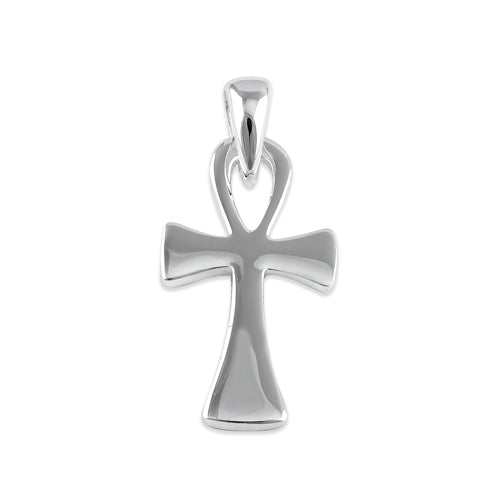 Sterling Silver Egyptian Ankh Cross Pendant