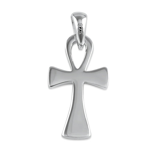 Sterling Silver Egyptian Ankh Cross Pendant