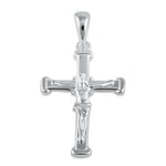 Sterling Silver Neolithic Crucifix Pendant