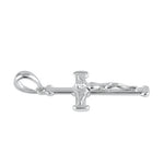 Sterling Silver Neolithic Crucifix Pendant