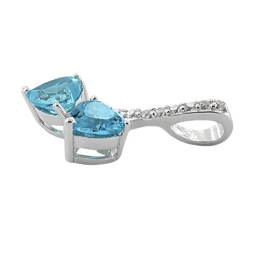 Blue CZ Pendant