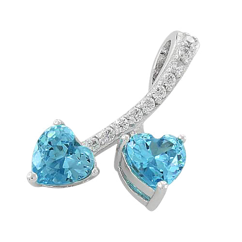 Blue CZ Pendant