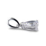 Sterling Silver 5X7mm Pear Cut CZ Pendant