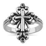 Sterling Silver Vintage Cross Ring