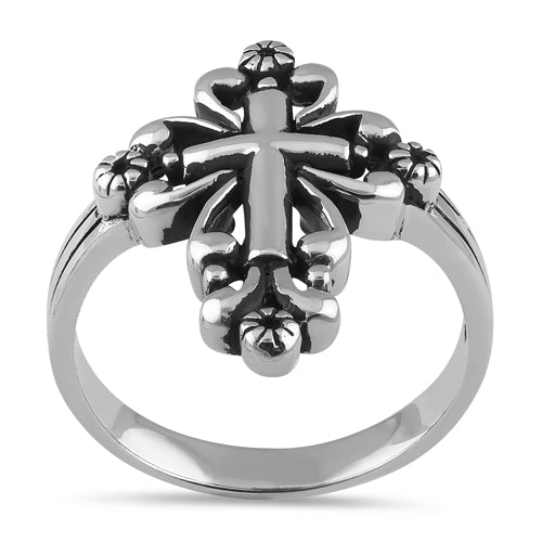 Sterling Silver Vintage Cross Ring