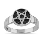 Sterling Silver Star Pentagram Ring