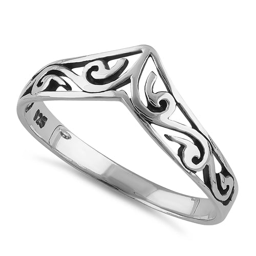 Sterling Silver Edgy Ring