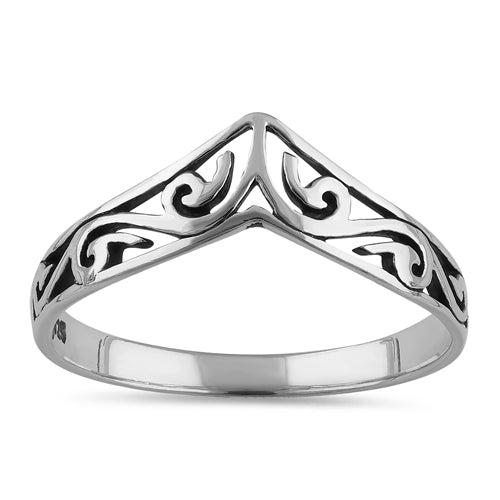 Sterling Silver Edgy Ring