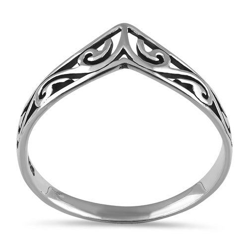 Sterling Silver Edgy Ring