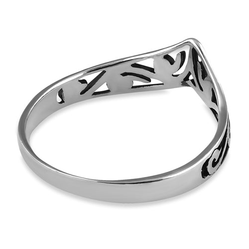 Sterling Silver Edgy Ring