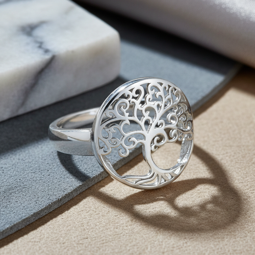 Sterling Silver Tree of Life Ring