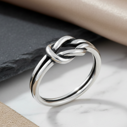 Sterling Silver Reef Knot Ring