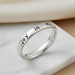 Sterling Silver "You are the joy in my heart" Ring