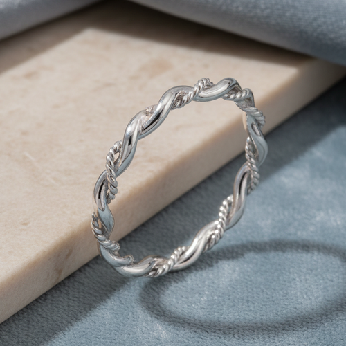Sterling Silver Twist Ring